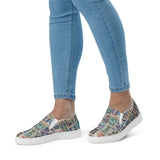 Women’s slip-on canvas shoes BASEBALL CARDS