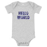 Cotton Onsie - "HELLO WORLD"
