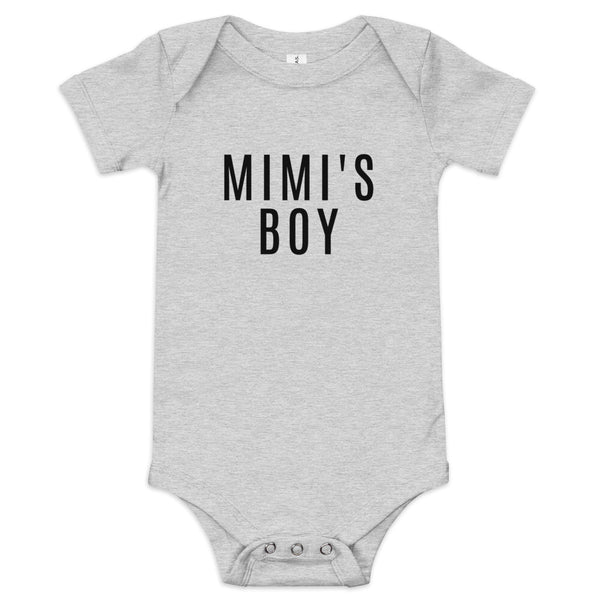 Baby short sleeve one piece - onesie "MIMI'S BOY"