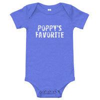 100% cotton one-piece Baby Onesie. "POPPY'S FAVORITE"