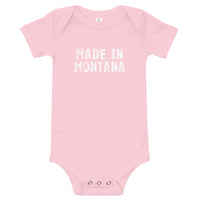 100% cotton one-piece Baby Onesie - "MADE IN MONTANA"