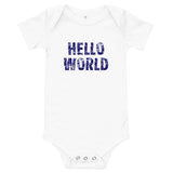Cotton Onsie - "HELLO WORLD"