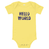 Cotton Onsie - "HELLO WORLD"