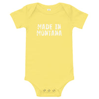 100% cotton one-piece Baby Onesie - "MADE IN MONTANA"