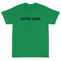 Short Sleeve T-ShirtShort Sleeve classic fit T-Shirt with thick cotton "SIMMER DOWN"