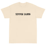 Short Sleeve T-ShirtShort Sleeve classic fit T-Shirt with thick cotton "SIMMER DOWN"