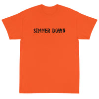 Short Sleeve T-ShirtShort Sleeve classic fit T-Shirt with thick cotton "SIMMER DOWN"
