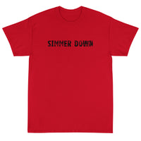 Short Sleeve T-ShirtShort Sleeve classic fit T-Shirt with thick cotton "SIMMER DOWN"