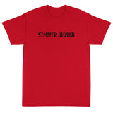 Short Sleeve T-ShirtShort Sleeve classic fit T-Shirt with thick cotton "SIMMER DOWN"
