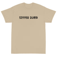 Short Sleeve T-ShirtShort Sleeve classic fit T-Shirt with thick cotton "SIMMER DOWN"