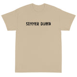 Short Sleeve T-ShirtShort Sleeve classic fit T-Shirt with thick cotton "SIMMER DOWN"