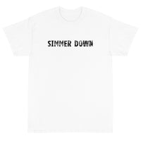 Short Sleeve T-ShirtShort Sleeve classic fit T-Shirt with thick cotton "SIMMER DOWN"