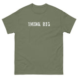 100% cotton classic tee with a more structured look...trendy! "THINK BIG"
