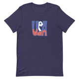 This t-shirt feels soft and lightweight, with the right amount of stretch. It's comfortable and flattering for all.