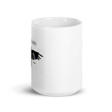 White glossy mug - CROWBEARD COFFEE