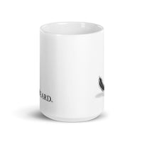 White glossy mug CROWBEARD COFFEE