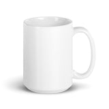 White glossy mug - CROWBEARD COFFEE