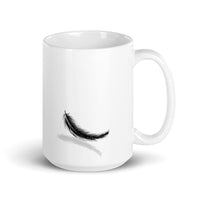 White glossy mug CROWBEARD COFFEE