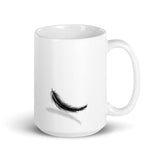 White glossy mug CROWBEARD COFFEE