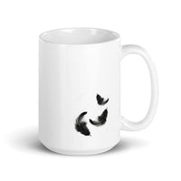 White glossy mug CROWBEARD COFFEE