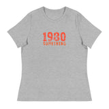 Women's Relaxed and smooth fabric T-Shirt "1980 SOMETHING"