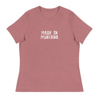 Women's relaxed softest and most comfortable t-shirt you'll ever own.  "MADE IN MONTANA"