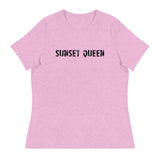Soft and comfortable women's relaxed t-shirt "SUNSET QUEEN"