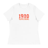 Women's Relaxed and smooth fabric T-Shirt "1980 SOMETHING"